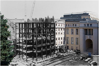 Le Palais des Nations en construction - 1932
