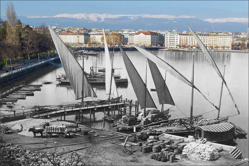 La rade de Genève - 1865
