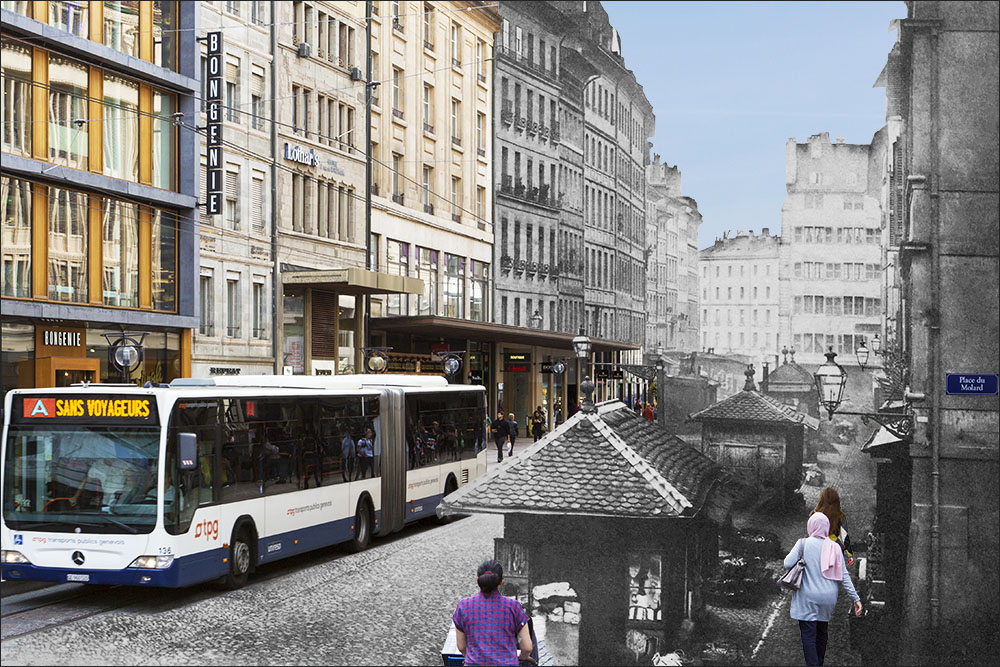 La rue du Marché - 1850
